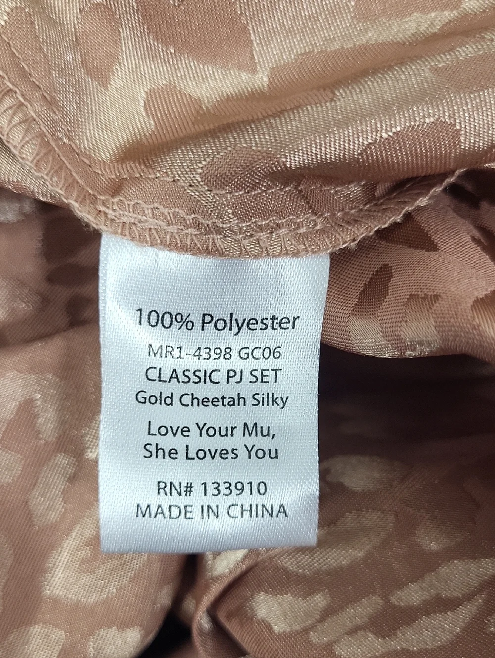 Show Me Your‎ Mumu Satin Leopard Jacquard Pajama Pants — Rose. Size L